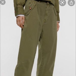 Zara slouchy trouser with pockets